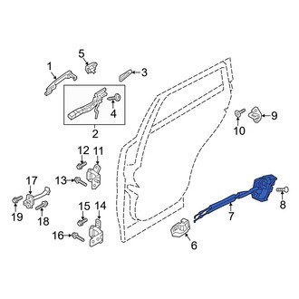 Mazda OE - Front Left Door Latch Assembly