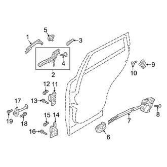 Mazda OE - Rear Door - Lock & Hardware