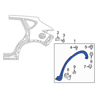 Mazda OE - Rear Left Wheel Arch Molding