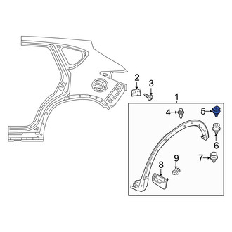 Mazda OE - Wheel Arch Molding Clip