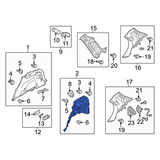 Mazda OE - Rear Left Lower Interior Quarter Panel Trim Panel