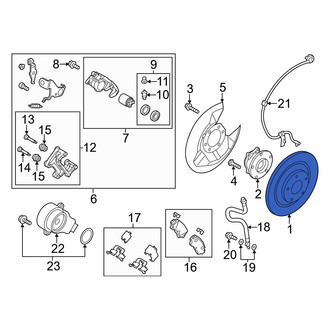 Mazda OE - Rear Disc Brake Rotor