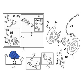 Mazda OE - Rear Parking Brake Actuator