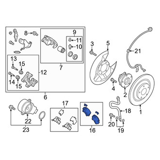 Mazda OE - Rear Disc Brake Pad Set