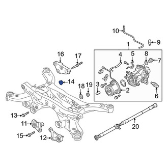 Mazda OE - Differential Mount Nut