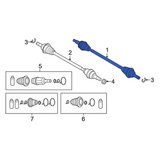 Mazda OE - Front Left CV Axle Assembly