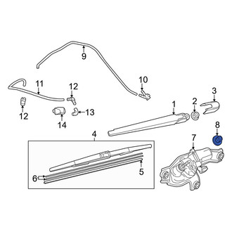 Mazda OE - Wiper Motor Insulator