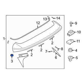 Mazda OE - Spoiler Seal