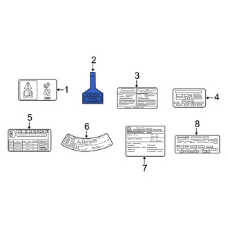 Mazda OE - Air Bag Information Label