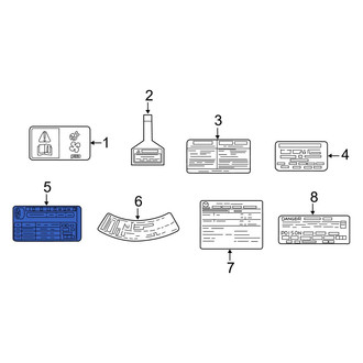 Mazda OE - Tire Information Label
