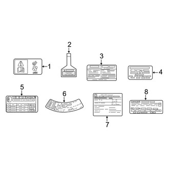 Mazda OE - Information Labels - Labels (2.5L)