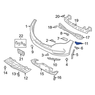 Mazda OE - Left Fog Light Trim Bracket