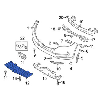 Mazda OE - Front Radiator Support Splash Shield