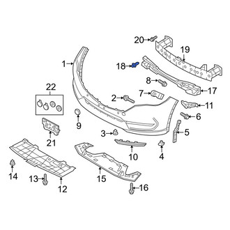 Mazda OE - Front Exterior Door Handle Pad Clip