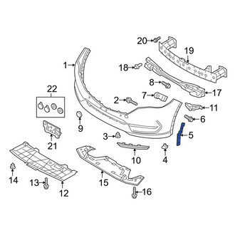 Mazda OE - Front Left Bumper Guide