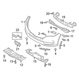 Mazda OE - Front Bumper & Grille - Bumper & Components