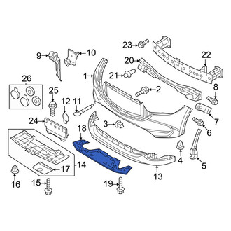 Mazda OE - Front Bumper Splash Shield