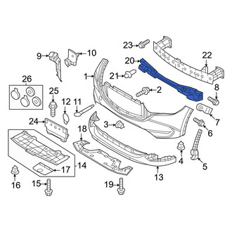 Mazda OE - Front Bumper Impact Absorber