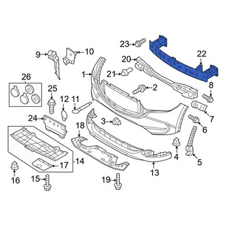 Mazda OE - Front Bumper Impact Bar
