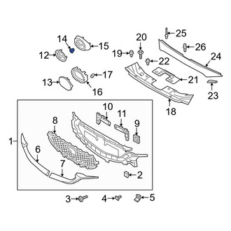 Mazda OE - Grille Emblem Clip