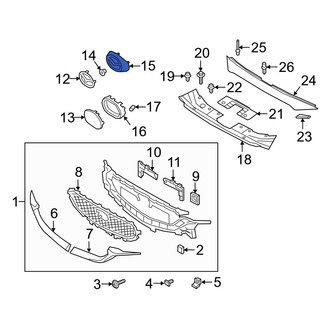Mazda OE - Grille Emblem Bracket