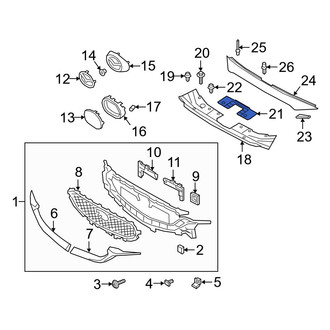 Mazda OE - Radiator Support Access Cover Bracket