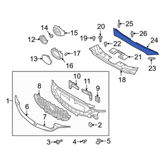 Mazda OE - Front Upper Grille Molding