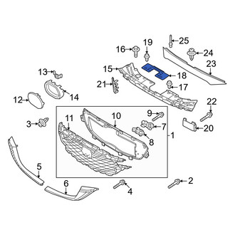 Mazda OE - Radiator Support Access Cover Bracket