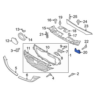 Mazda OE - Front Left Bumper Cover Cap