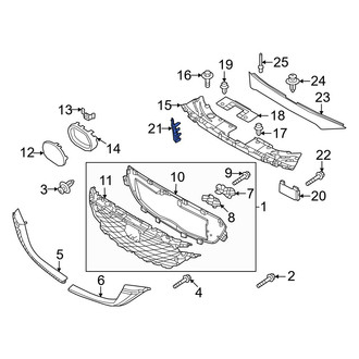 Mazda OE - Front Right Bumper Cover Cap