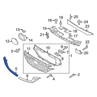 Mazda OE - Front Right Lower Grille Molding