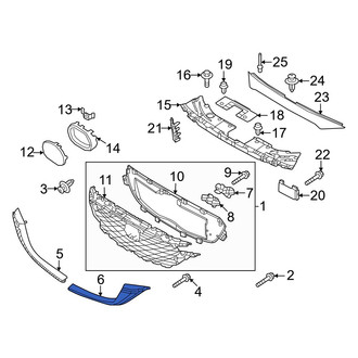 Mazda OE - Front Left Lower Grille Molding