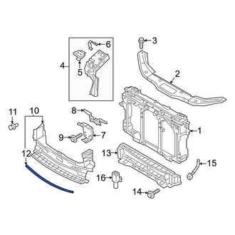 Mazda OE - Radiator Support Air Duct Seal