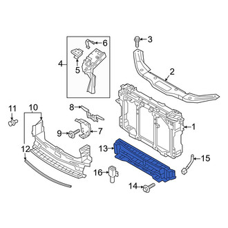Mazda OE - Front Radiator Shutter Assembly