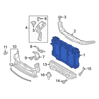 Mazda OE - Front Radiator Support Panel
