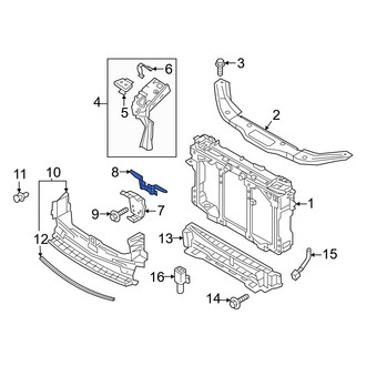 Mazda OE - Front Hood Latch Support