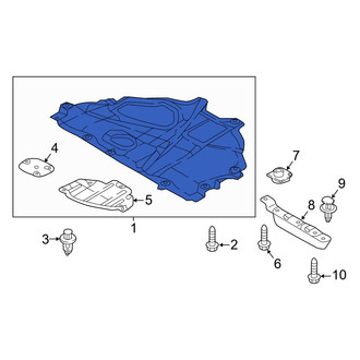 Mazda OE - Front Center Radiator Support Splash Shield