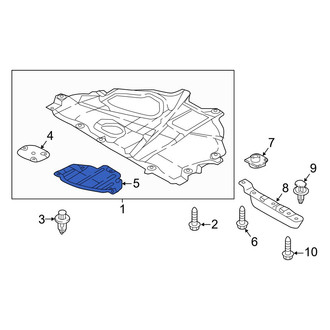 Mazda OE - Front Engine Oil Drain Plug Access Cover