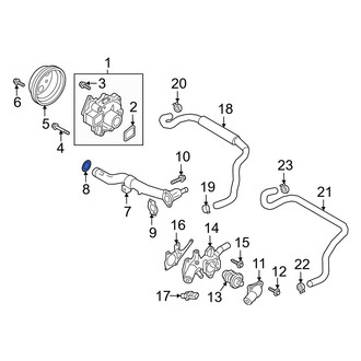 Mazda OE - Engine Coolant Pipe O-Ring