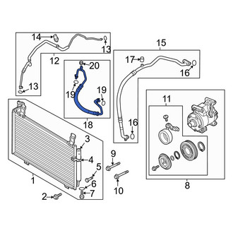 Mazda OE - A/C Refrigerant Discharge Hose