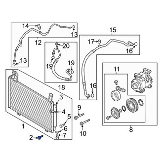 Mazda OE - A/C Condenser Mount Bolt