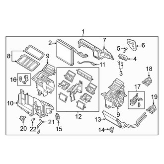 Mazda OE - HVAC Unit Case Assembly