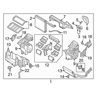 Mazda OE - HVAC Unit Case Assembly
