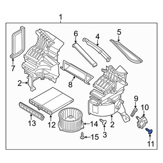 Mazda OE - HVAC Blower Motor Housing Screw