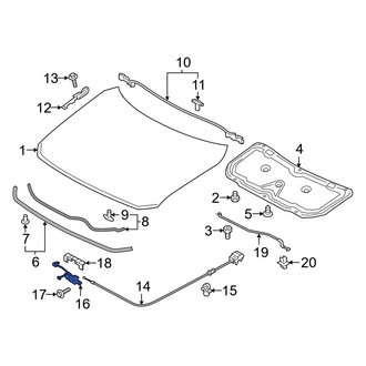 Mazda OE - Front Hood Latch