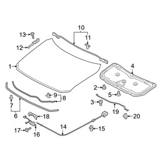 Mazda OE - Hood & Components