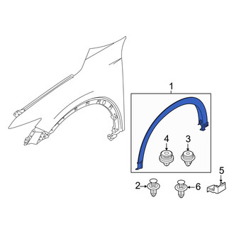 Mazda OE - Front Left Wheel Arch Molding