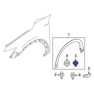 Mazda OE - Wheel Arch Molding Clip