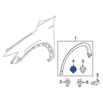 Mazda OE - Wheel Arch Molding Clip