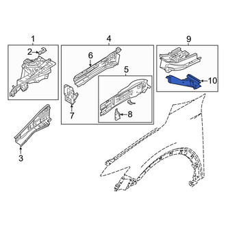 Mazda OE - Left Frame Side Member Reinforcement Brace